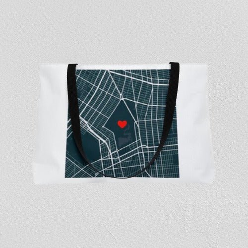 Map with Heart |  Weekender Tote Bag